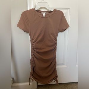 Brown Bodycon Mini Dress